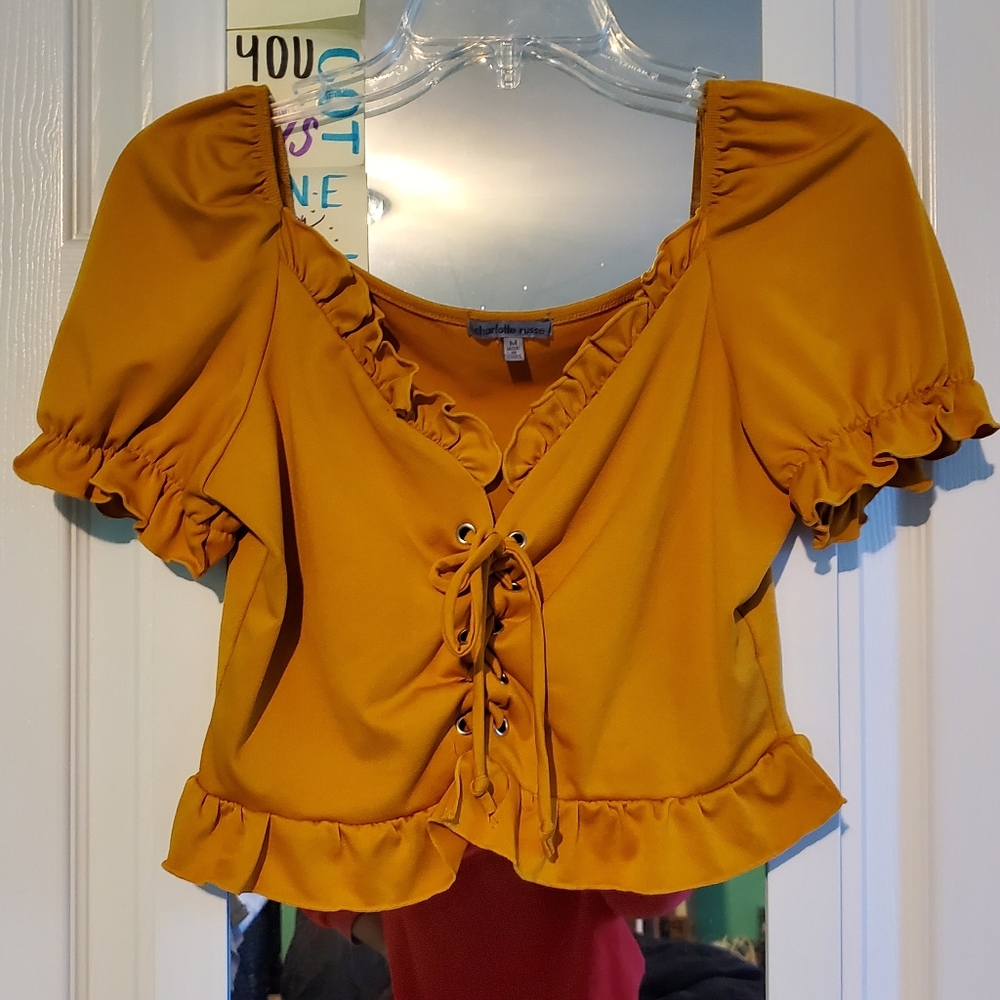 Sunflower Yellow Crop Top